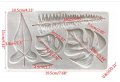 Големи тропически листа папрат силиконов молд форма за декор украса торта фондан шоколад и др, снимка 2