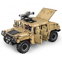 Конструктор Lego CADA Военен Джип Humvee 1:8 Моторизиран 3935ч. 53см, снимка 12 - Конструктори - 39375222