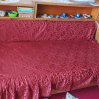Разтегателен диван с ракла и витринка 65 лева, снимка 3 - Дивани и мека мебел - 43595665