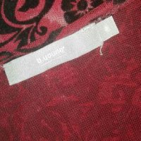 Еластична прозрачна блуза, в тъмно червено и черно👗🍀M,L👗🍀арт.2083, снимка 4 - Корсети, бюстиета, топове - 33654743