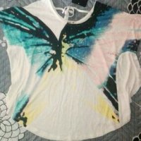 Красива нова тениска „пеперуда”🍀❤M/L,L,XL❤🍀арт.4249, снимка 4 - Тениски - 36826165