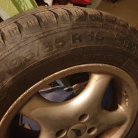 Алуминиеви джанти AEZ със зимни гуми Continental - 195/65/15, снимка 1 - Гуми и джанти - 33013709