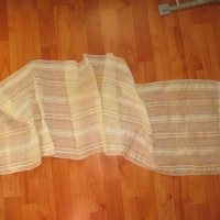 Стара ръчно тъкана кърпа,носия,дантела,копринен кенар, снимка 4 - Антикварни и старинни предмети - 35557765
