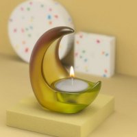 3D Извита поставка стойка за свещ свещник силиконов молд форма калъп смола гипс, снимка 2 - Форми - 37310185