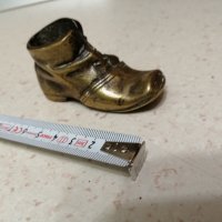 Стара бронзова обувка, снимка 4 - Антикварни и старинни предмети - 27905124