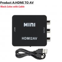 АКТИВЕН преходник HDMI към  AV,RCA(чинчове) + Гаранция, снимка 8 - Кабели и адаптери - 27567679