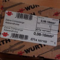 WÜRTH ZEBRA - ТОП PROFI Кримпклещи 0,08 - 16 mm² !!!ЧИСТО  НОВИ , внос Germany, снимка 12 - Клещи - 26428846
