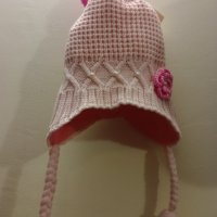 Шапка за момиче Зимна Розова Светла, снимка 3 - Шапки, шалове и ръкавици - 43661938