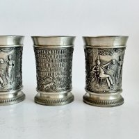 Калаени релефни чаши, снимка 3 - Колекции - 37563095