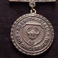 Стар медал Германия ROSWITHASTADT посребрен за колекция декорация 1975 година - 72921, снимка 6 - Антикварни и старинни предмети - 34596178