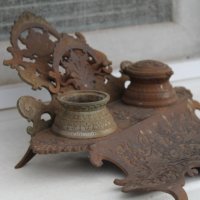 Немска чугунена мастилница, снимка 2 - Антикварни и старинни предмети - 35656457