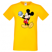 Мъжка тениска Mickey Mouse VW Подарък,Изненада,Рожден ден, снимка 10 - Тениски - 36577739