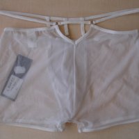 мъжки прашки, еротични боксерки марка Lookme, бели, с допълнителен ластик около ханша, снимка 3 - Бельо - 26476165