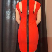 Червена къса рокля Alessa размери S, M, снимка 10 - Рокли - 35361005