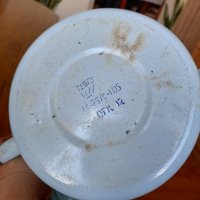 Стар емайлиран чайник #43, снимка 6 - Антикварни и старинни предмети - 37665143