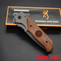 Уникален Ловен / Туристически нож с кожена кания Browning ножове, снимка 12 - Ножове - 27838015