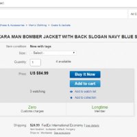 L Zara Men Bomber Jacket With back slogan, снимка 2 - Якета - 28917127