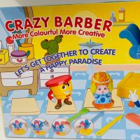 Детски комплект с пластелин *Crazy Barber*, снимка 2 - Пластелини, моделини и пясъци - 43295037