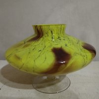 Кристална ,стъклена ваза в стил арт деко, снимка 1 - Други - 43535590