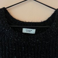 JACQUELINE de YONG Черен пуловер М размер , снимка 3 - Блузи с дълъг ръкав и пуловери - 43714728