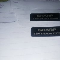 SHARP табелки от тонколони, снимка 1 - Тонколони - 42955228