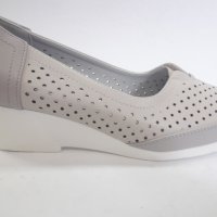 дамски обувки модел 113270 бежови и черни-Летни, снимка 4 - Дамски ежедневни обувки - 32901872