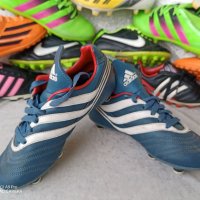 adidas® original, КАТО НОВИ, N- 33 - 34, сини футболни обувки бутонки, калеври,вратарски бутонки, GO, снимка 11 - Детски маратонки - 39723760