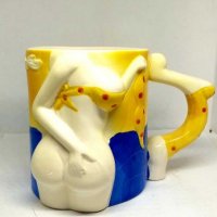 Керамична сувенирна чаша за подарък на мъж, гола жена, снимка 1 - Други стоки за дома - 27987668