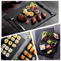 Каменно плато/ плата/ плоча за сервиране суши, сирена, мезета, десерти, снимка 1 - Сервизи - 43900459