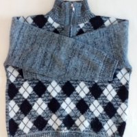 Мъжки зимен пуловер, размер XL, сив - само по телефон!, снимка 1 - Пуловери - 37117164