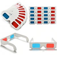 Класически 3D Анаглифни очила с червено и синьо , снимка 1 - Други - 27152611