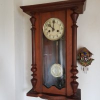 Стар немски стенен часовник, снимка 2 - Антикварни и старинни предмети - 37889502