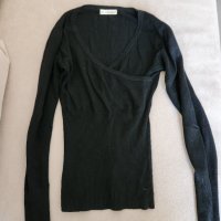 Еластична блуза финно плетиво, снимка 1 - Блузи с дълъг ръкав и пуловери - 40253384