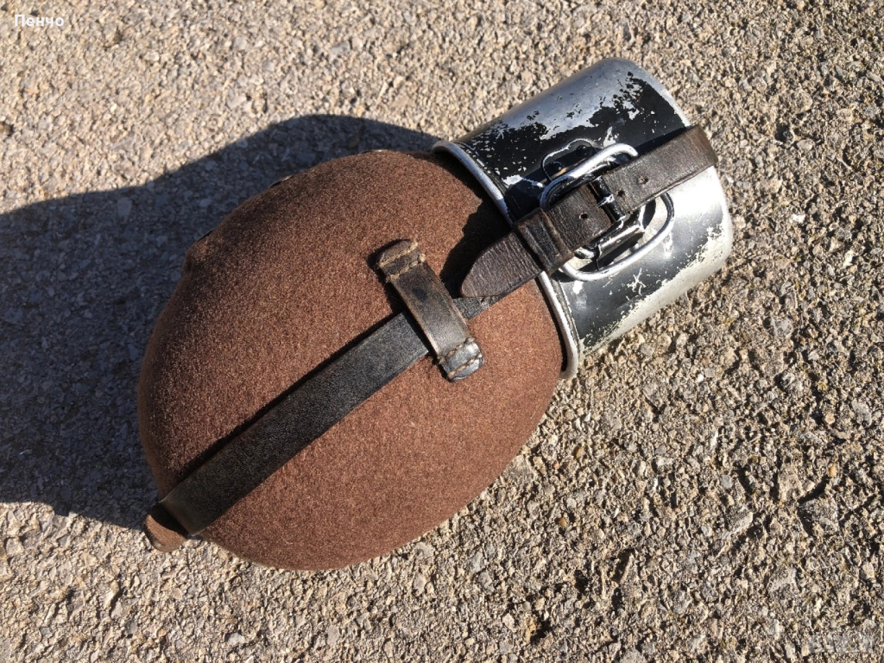 стара немска военна манерка - 1938/40г. - WEHRMACHT - WWII - ОРИГИНАЛ, снимка 1