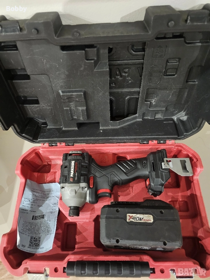 Гаранция!Акумулаторен Безчетков Ударен Импакт PARKSIDE Performance PSSSAP 20-LI C3+Батерия 20V 8AH , снимка 1