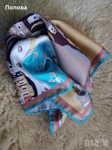 Италиаски копринен шал, снимка 1