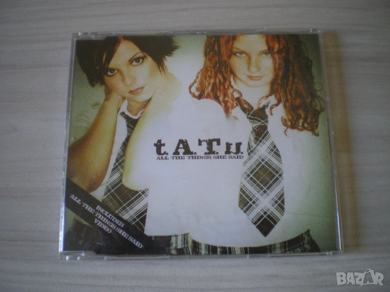 t.A.T.u. ‎– All The Things She Said 2003 CD, Single, снимка 1