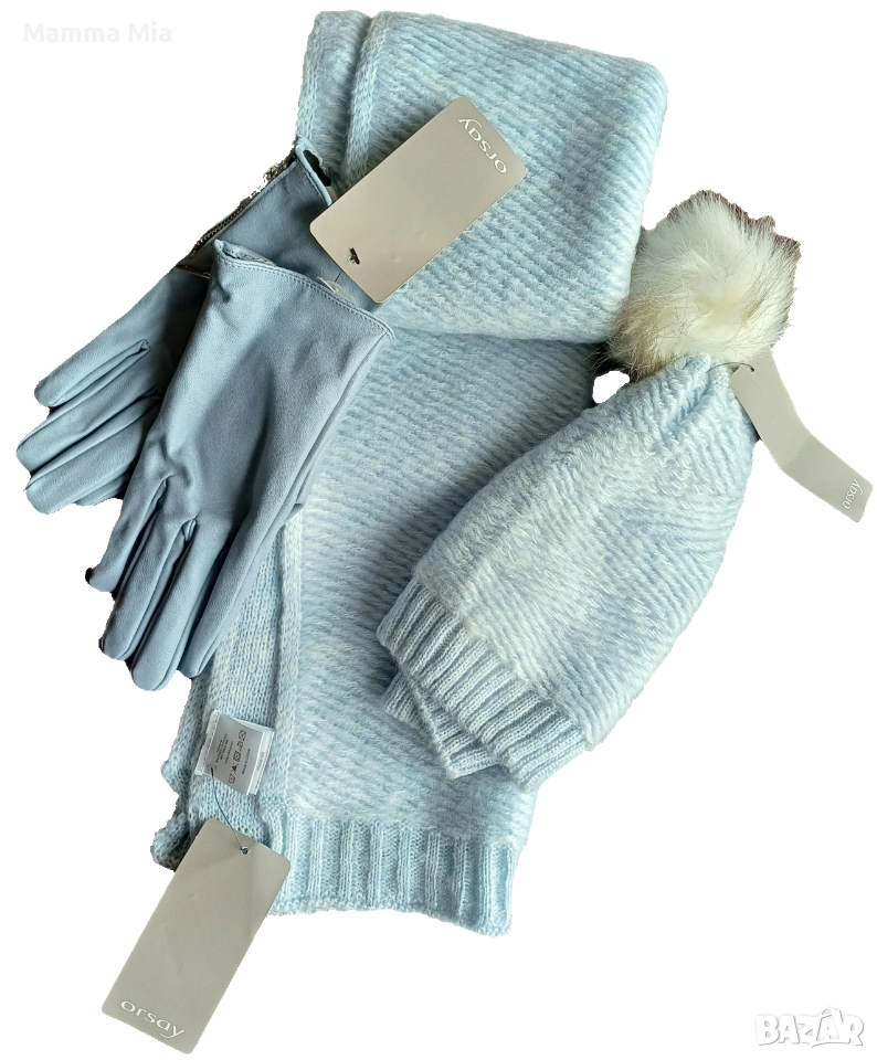 Комплект НОВИ шапка, шал и ръкавици , снимка 1