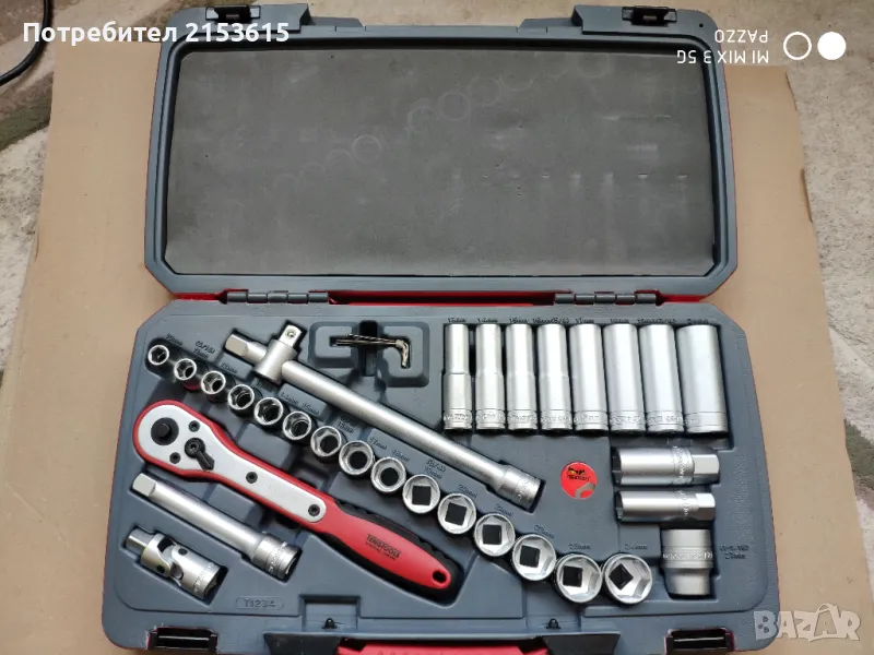 Teng tools тенг 1/2  гидория 34 части вложки камъни комплект хром ванадий, снимка 1