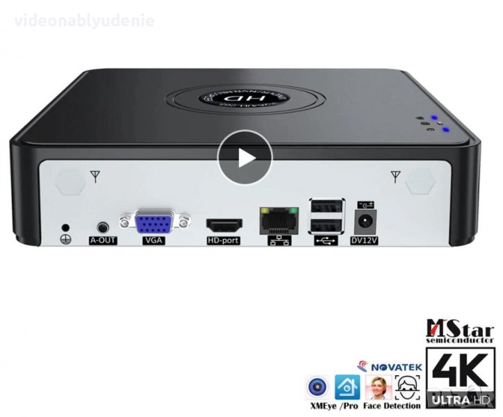 FHD 4K Ultra HD ONVIF P2P H.265+ HEVC 16ch NVR 8MPx IP Камери AI Human Detection Лицево Разпознаване, снимка 1