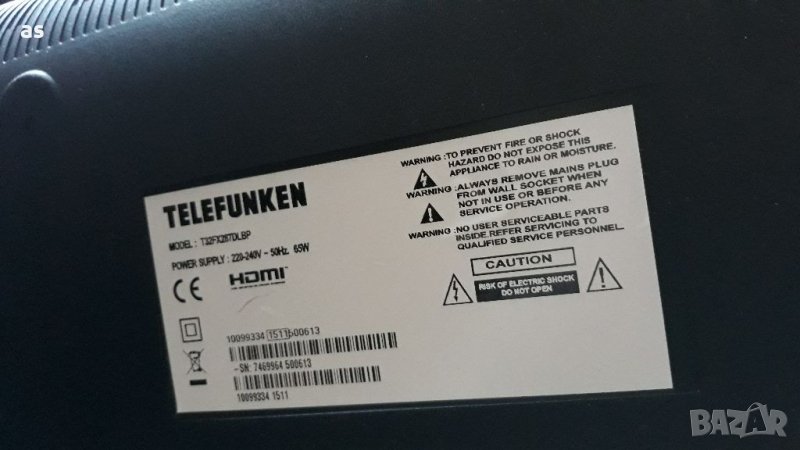 Telefunken T32FX287DLBP на части, снимка 1