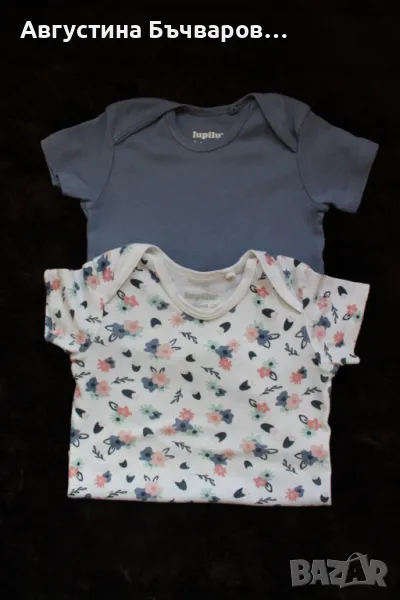 Комплект от 2бр. бодита Lupilu с къс ръкав, размер 74-80, снимка 1