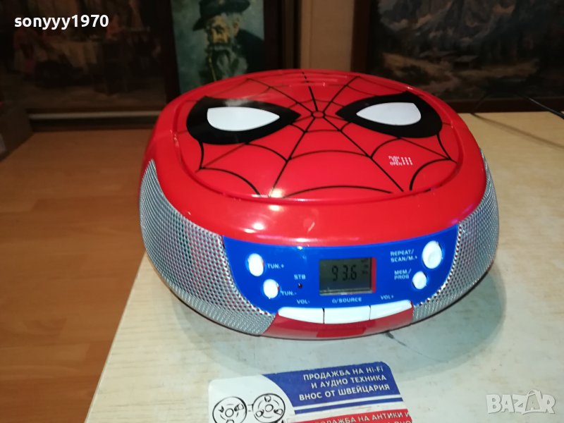 SPIDERMAN MARVEL EKIDS CD/RADIO/AUX-ВНОС SWISS 0401242003, снимка 1