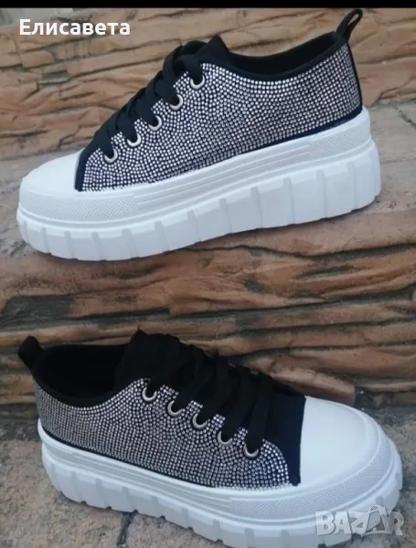 Дамски модерни кецове с камъчета , снимка 1