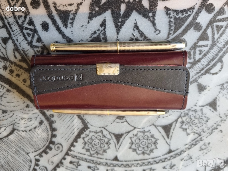 senator iridium point Germany retro писалка и химикалка с кожен несесер, снимка 1