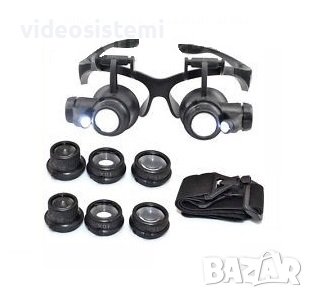 Очила със сменяеми лещи и LED осветление Часовникарски бижутерски Ателиета,ремонт,сервиз, снимка 1