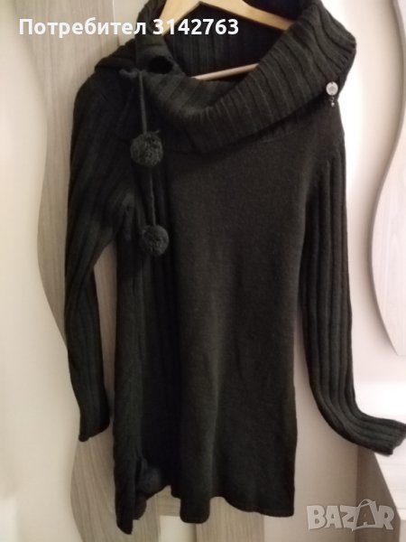 Туника плетиво с вълна. S/M/L, снимка 1