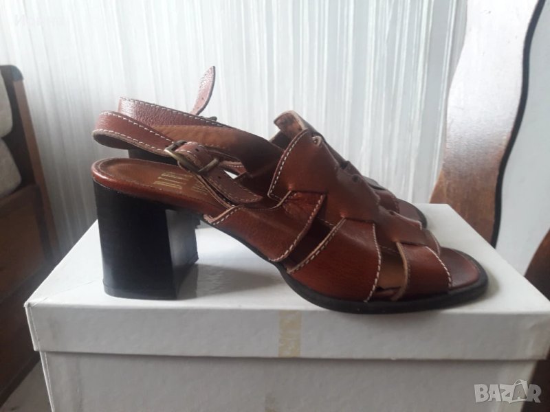 Нови италиански сандали естествена кожа, снимка 1