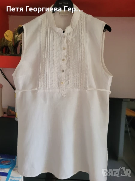 Ленена риза без ръкави размер XL, снимка 1