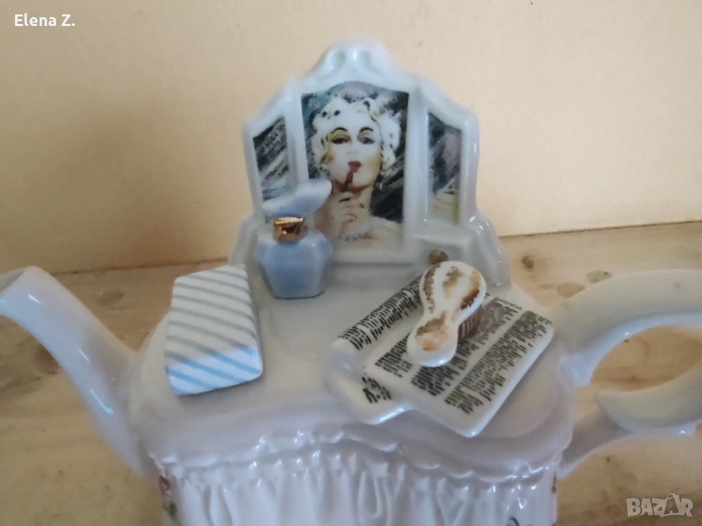 Paul Cardew малък чайник розова тоалетка - забележка, снимка 1